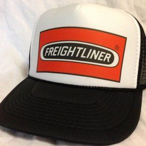 Vintage Freightliner Trucker Hat Mesh Hat Snap Back Cap Black